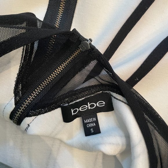 Black & White Bebe Dress - Picture 3 of 5